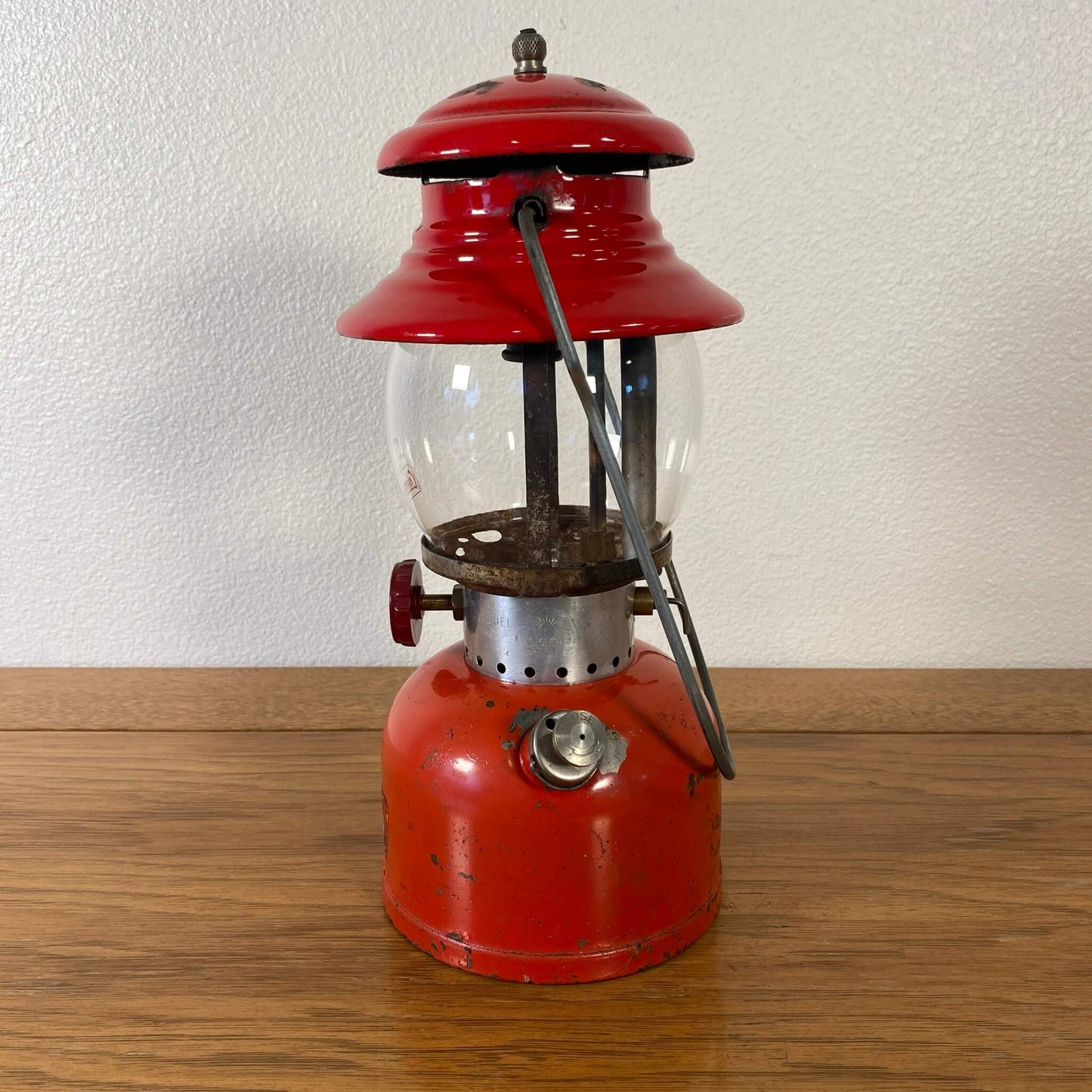 #171-A 【1960年8月】ビンテージ Coleman（コールマン）200A イエローボーダー ランタン キャンプ用品 アウトドア アメリカ