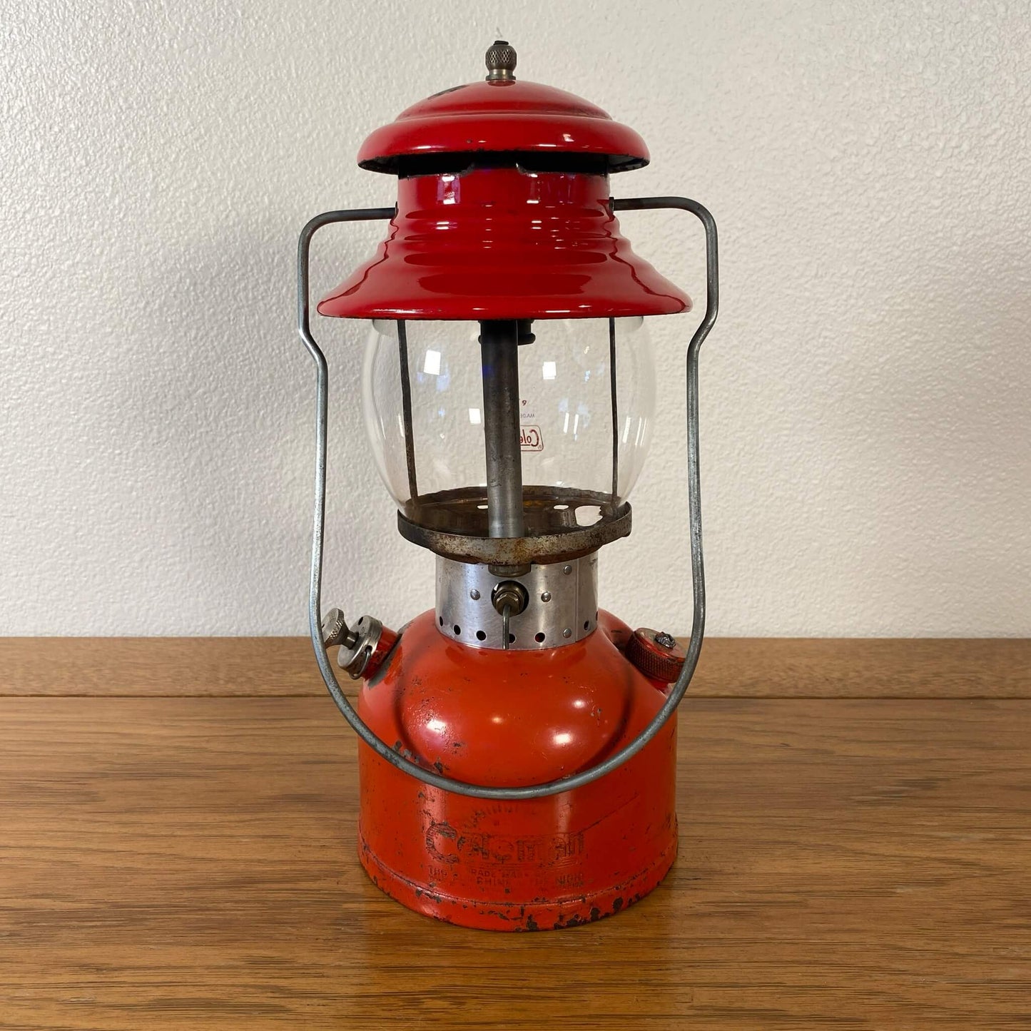 #171-A 【1960年8月】ビンテージ Coleman（コールマン）200A イエローボーダー ランタン キャンプ用品 アウトドア アメリカ