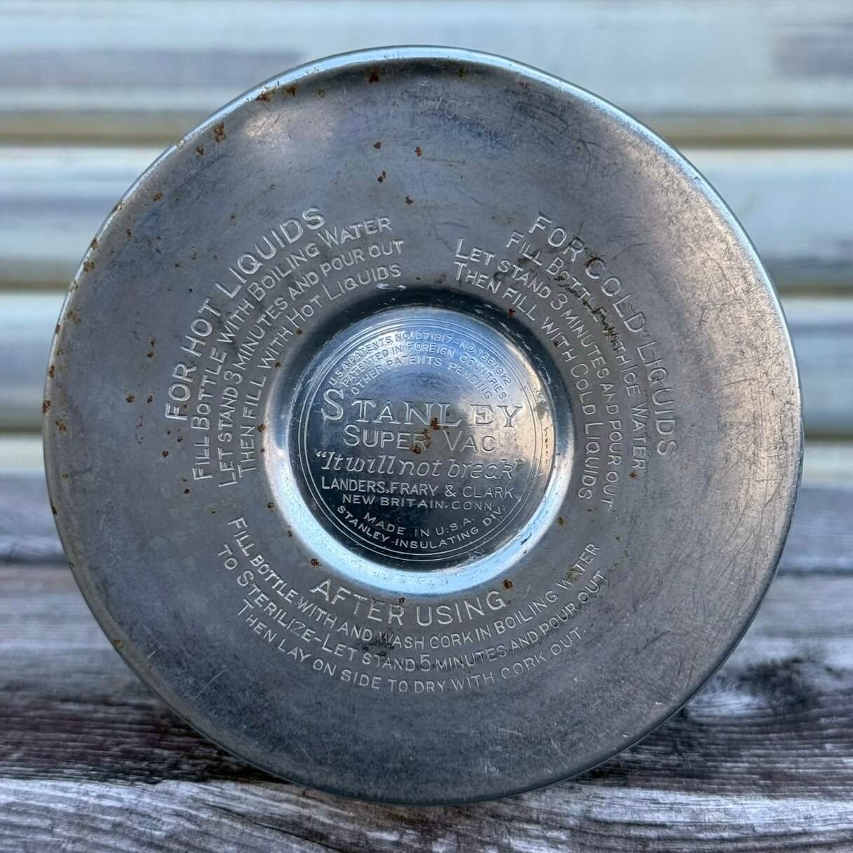 【1950年代】ビンテージ スタンレー ビッグサイズ アメリカン雑貨 キャンプ 什器 水筒 コルク栓 #2169