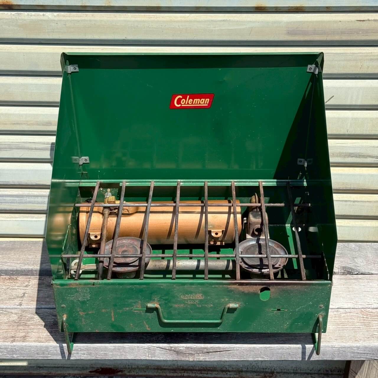 【1940〜50年代】ビンテージ コールマン ツーバーナー アメリカン雑貨 店舗什器 キャンプストーブ #2460