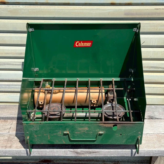【1940〜50年代】ビンテージ コールマン ツーバーナー アメリカン雑貨 店舗什器 キャンプストーブ #2460