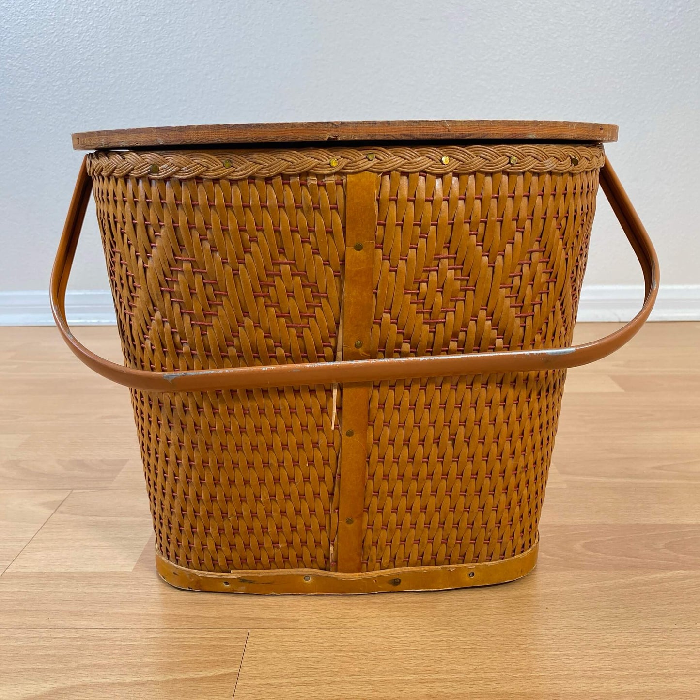 #834 【1970-80年代】ビンテージ REDMON（レドモン） ピクニックバスケット / 収納ケース アメリカ