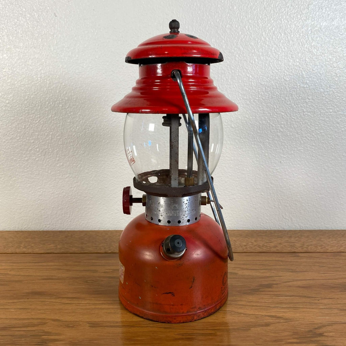 #25 【1957年7月】ビンテージ Coleman（コールマン） 200A イエローボーダー ランタン キャンプ用品 アウトドア アメリカ