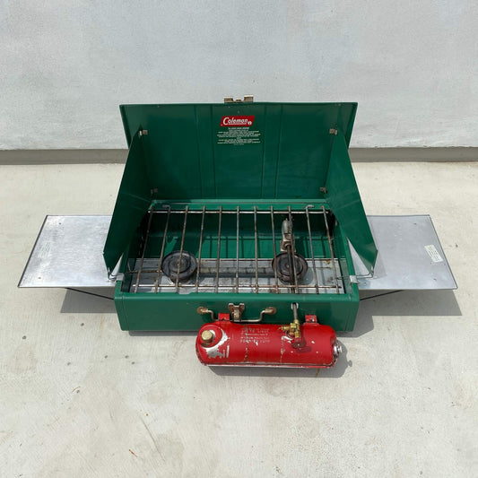 #192【1970年代】ビンテージ Coleman（コールマン） モデル413G ツーバーナー ストーブ キャンプ用品 アウトドア アメリカ