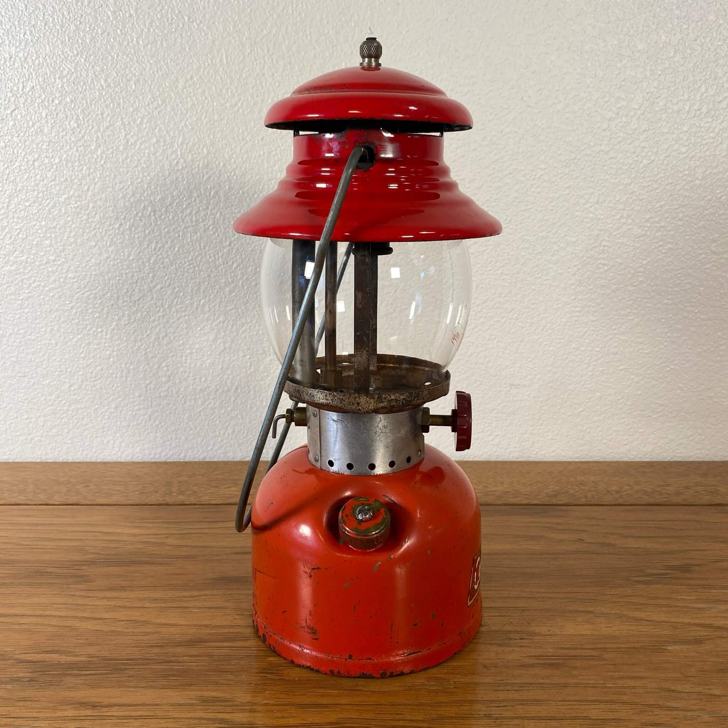 #171-A 【1960年8月】ビンテージ Coleman（コールマン）200A イエローボーダー ランタン キャンプ用品 アウトドア アメリカ