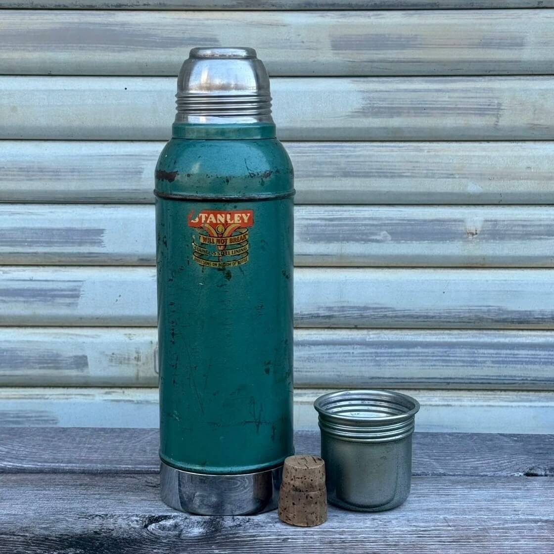【1950年代】ビンテージ スタンレー アメリカン雑貨 キャンプ 什器 水筒 コルク栓 #2171
