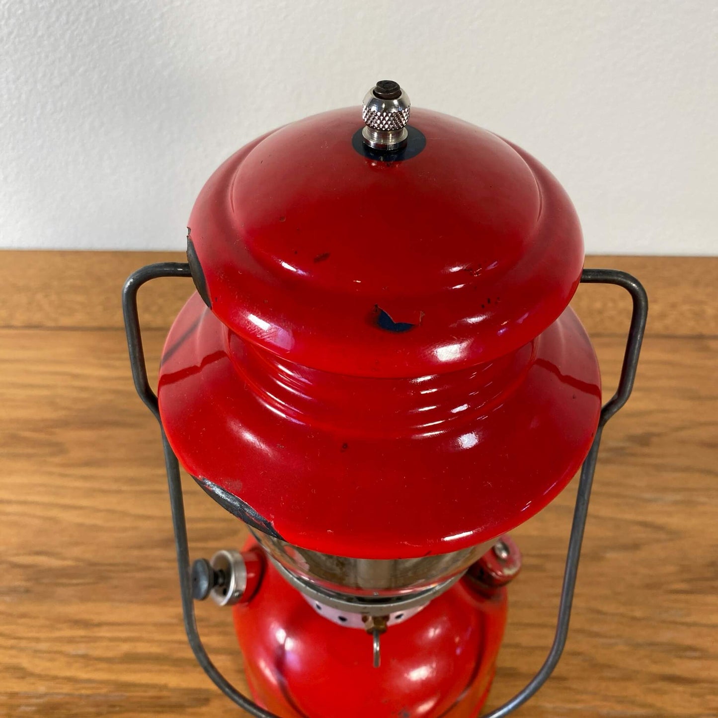 #205-A【1959年6月】ビンテージ Coleman（コールマン）200A イエローボーダー ランタン キャンプ用品 アウトドア アメリカ