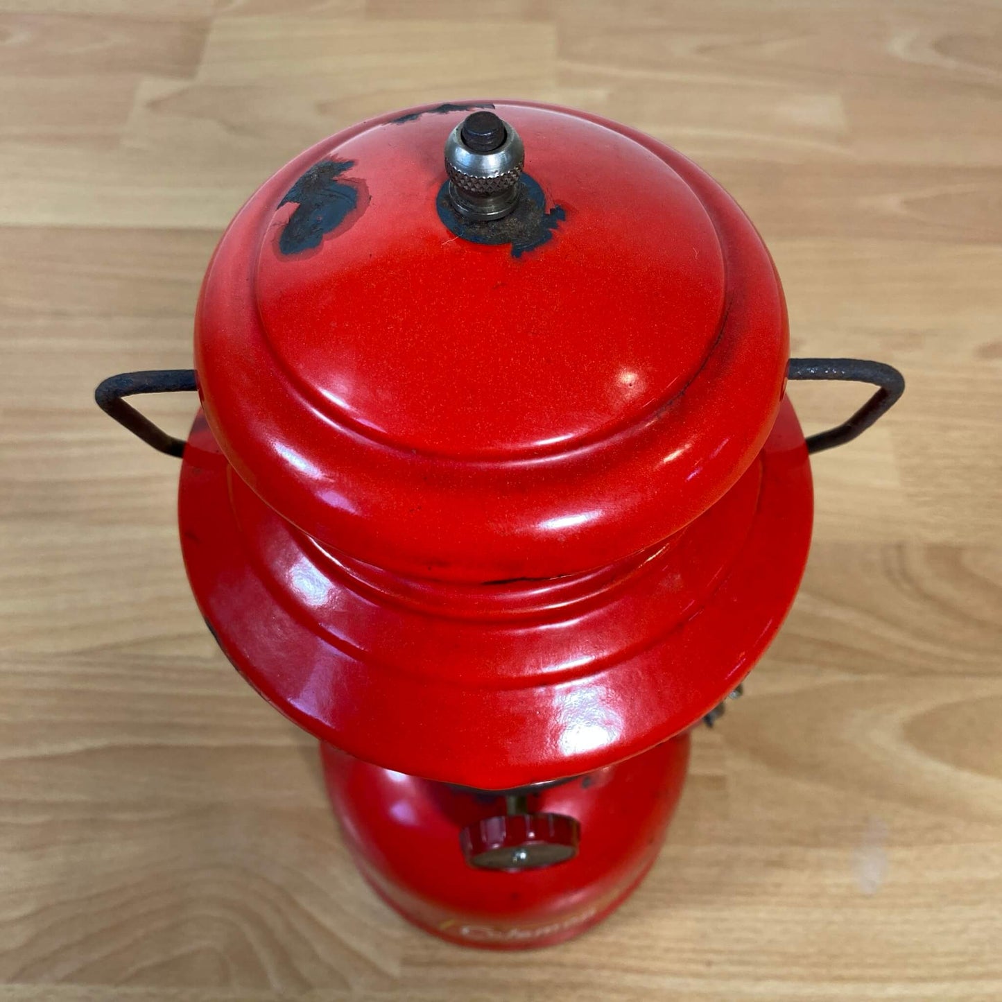 #775 【1957年1月】ビンテージ Coleman（コールマン）200A イエローボーダー ランタン キャンプ用品 アウトドア アメリカ