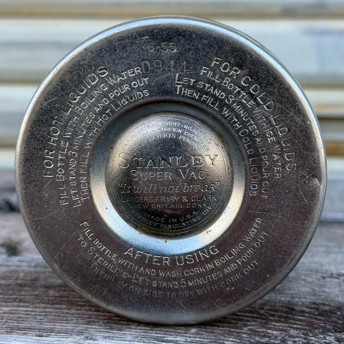 【1950年代】ビンテージ スタンレー アメリカン雑貨 キャンプ 什器 水筒 コルク栓 #2171