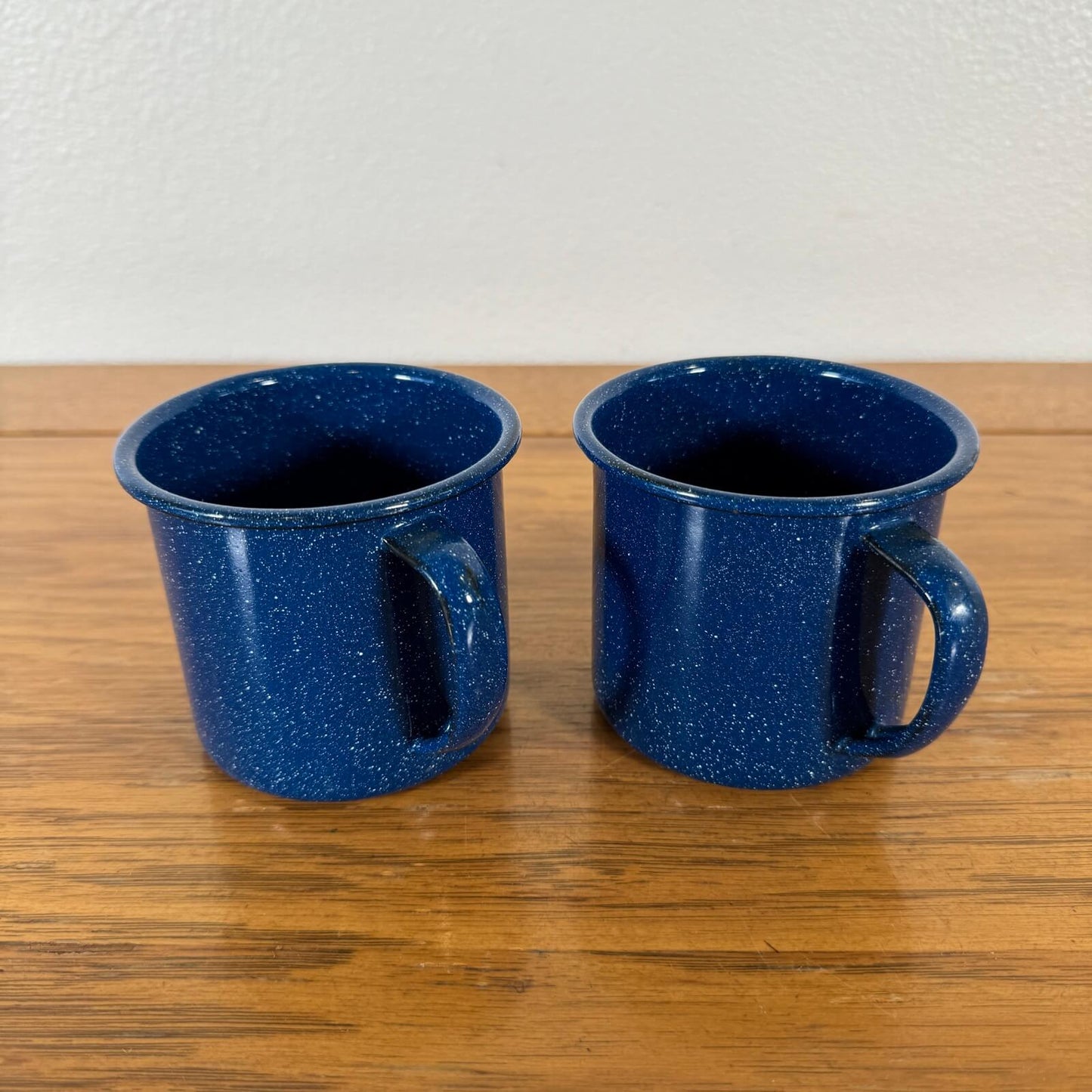 #1208 【1980-90年代】ビンテージ エナメル マグカップ / コーヒーカップ 2個セット キャンプ用品 アウトドア アメリカ