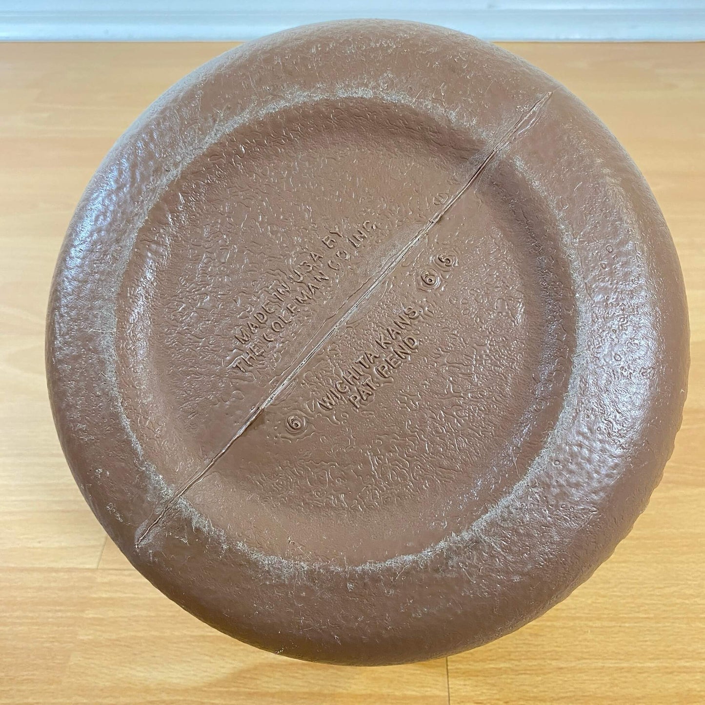 #864【1966年5月】ビンテージ Coleman（コールマン） ウォータージャグ 1ガロン バターナッツ チョコパフェ キャンプ用品 アウトドア アメリカ