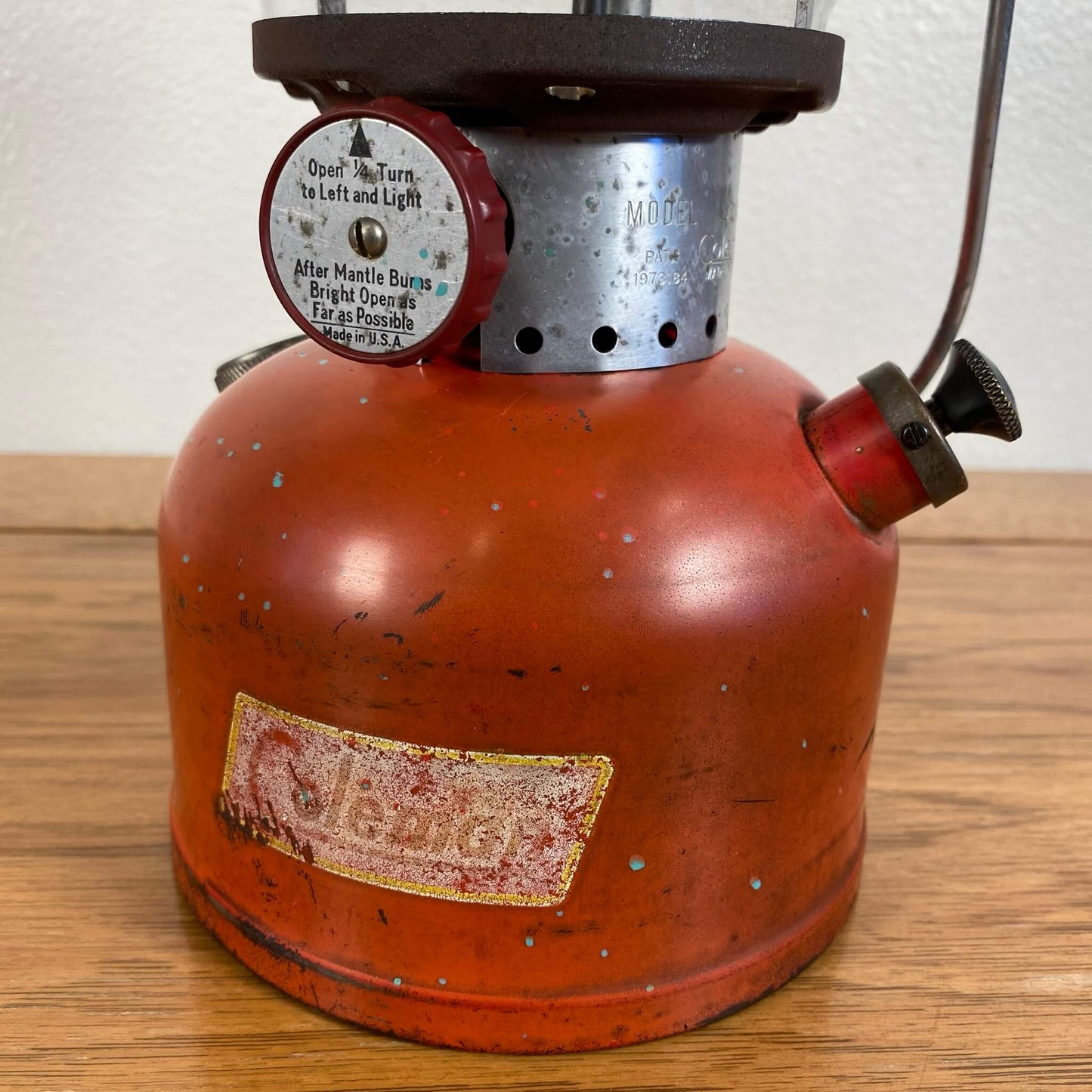 #25 【1957年7月】ビンテージ Coleman（コールマン） 200A イエローボーダー ランタン キャンプ用品 アウトドア アメリカ