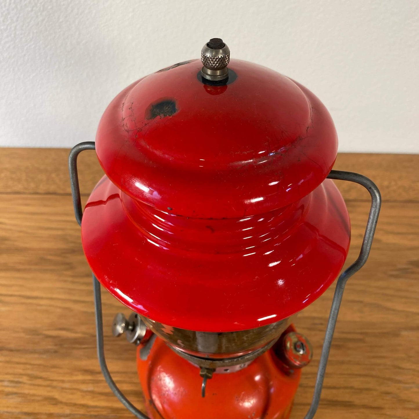 #171-A 【1960年8月】ビンテージ Coleman（コールマン）200A イエローボーダー ランタン キャンプ用品 アウトドア アメリカ