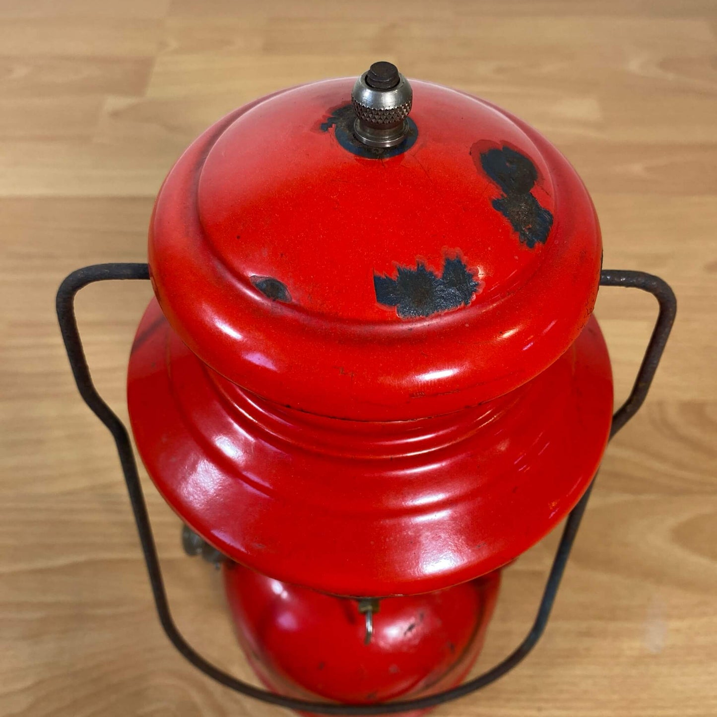 #775 【1957年1月】ビンテージ Coleman（コールマン）200A イエローボーダー ランタン キャンプ用品 アウトドア アメリカ