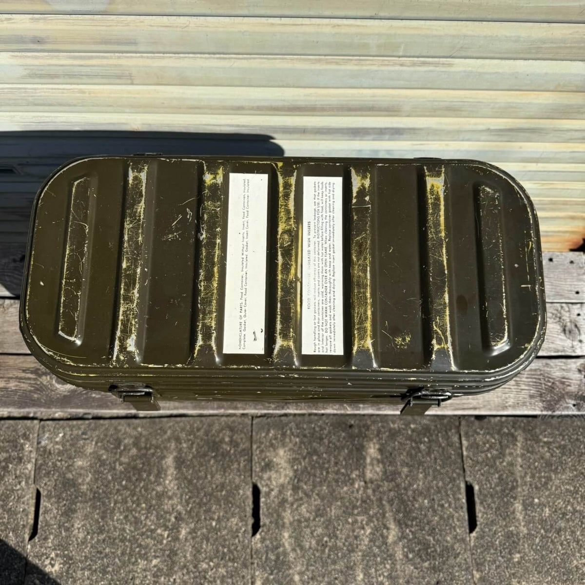 【1960年代】ビンテージ ガレージ ミリタリー アメリカン雑貨 店舗什器 U.S. ARMY フードコンテナ #2792