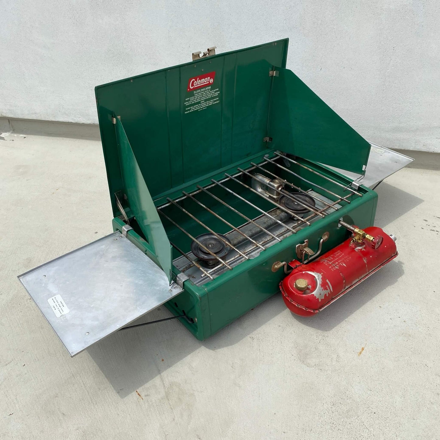 #192【1970年代】ビンテージ Coleman（コールマン） モデル413G ツーバーナー ストーブ キャンプ用品 アウトドア アメリカ