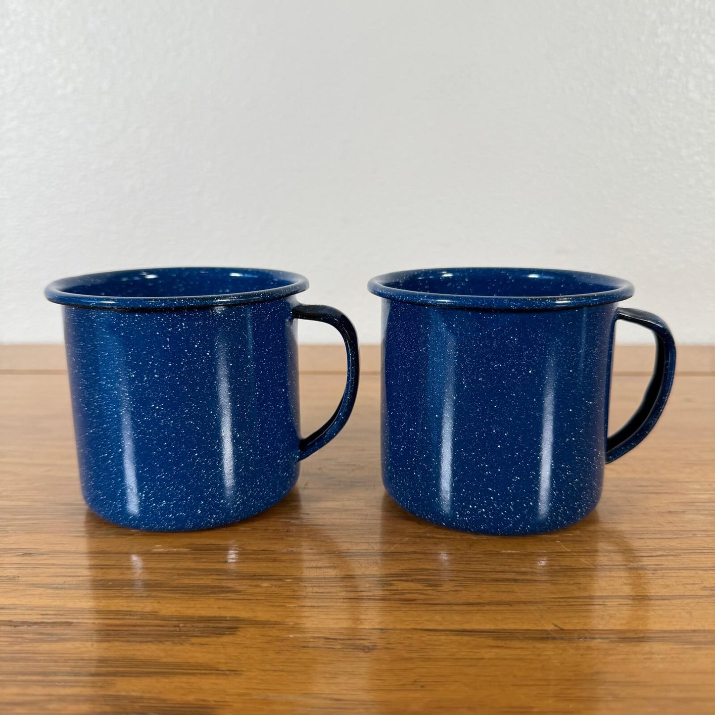 #1208 【1980-90年代】ビンテージ エナメル マグカップ / コーヒーカップ 2個セット キャンプ用品 アウトドア アメリカ