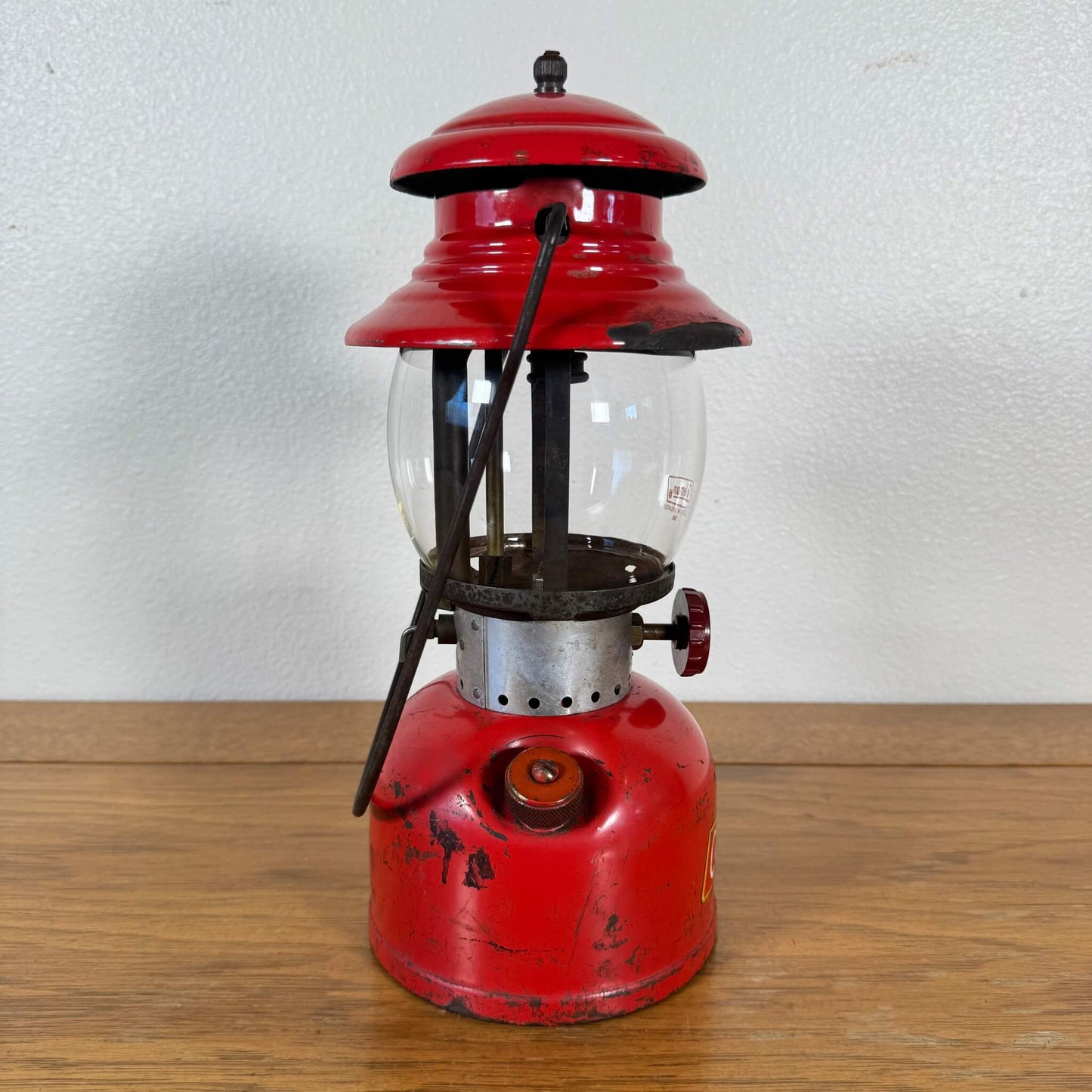 #1695 【1961年2月製造】ビンテージ Coleman（コールマン）200A ランタン イエローボーダー 未整備品 アメリカ