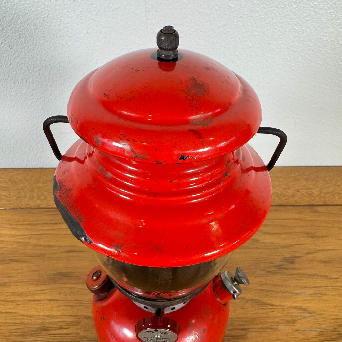 #1695 【1961年2月製造】ビンテージ Coleman（コールマン）200A ランタン イエローボーダー 未整備品 アメリカ