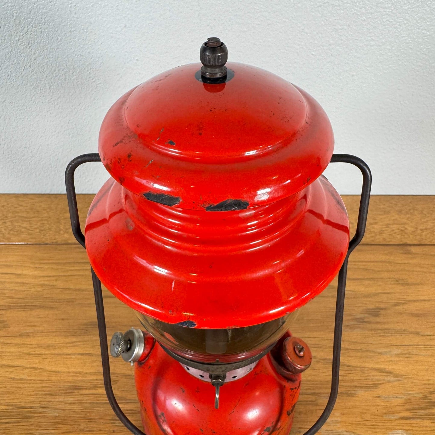 #1695 【1961年2月製造】ビンテージ Coleman（コールマン）200A ランタン イエローボーダー 未整備品 アメリカ