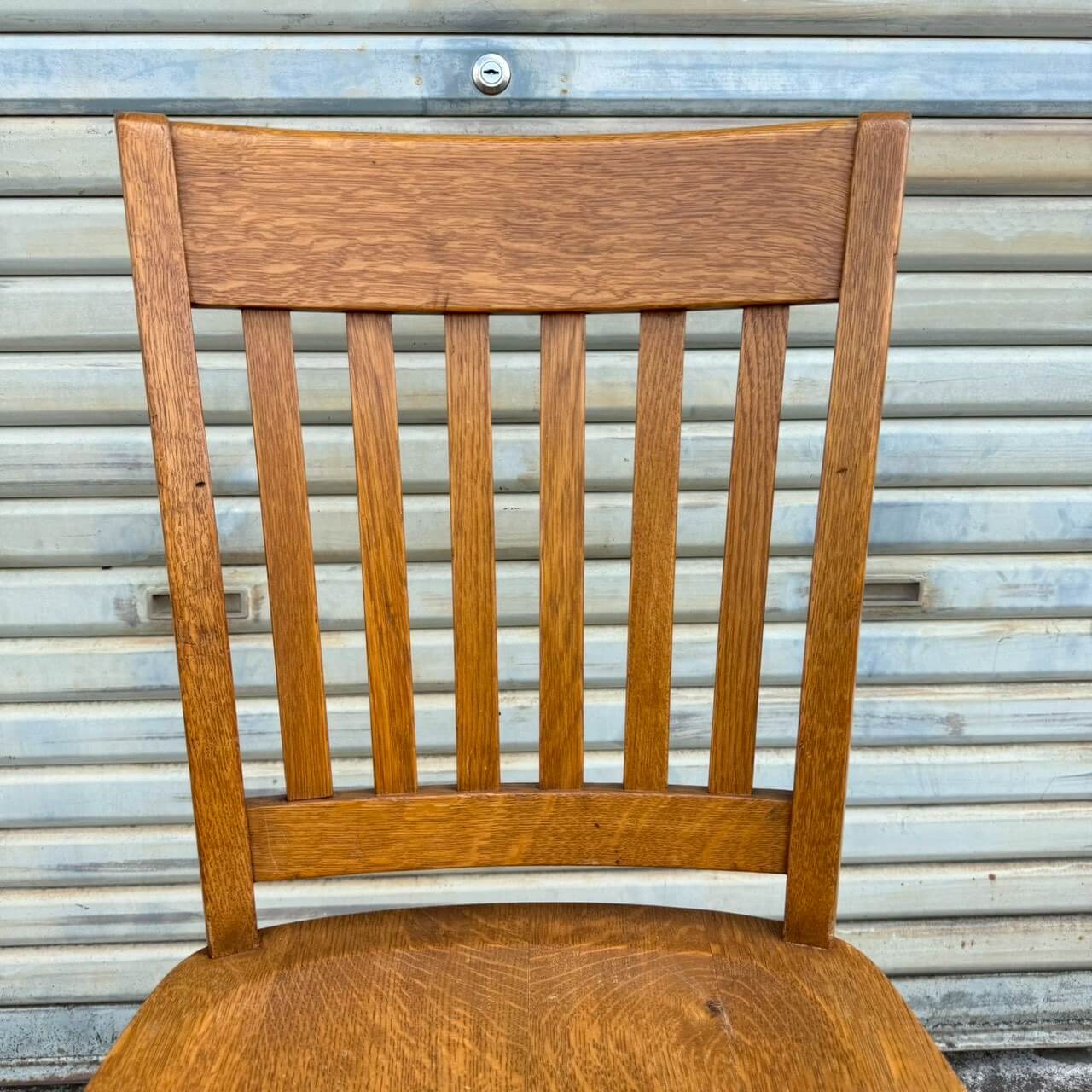 【1940-50年代】ビンテージ デスクチェア アメリカン雑貨 店舗什器 ウッドチェア 椅子 #2589