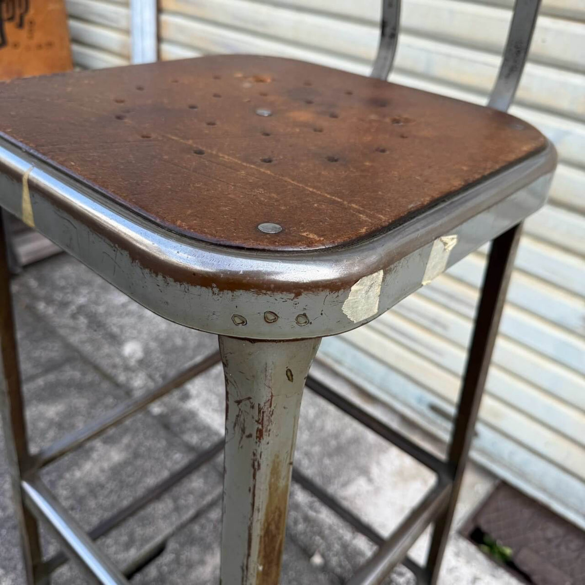 【1940-50年代】ビンテージ ガレージ アメリカン雑貨 店舗什器 LYON ハイスツール インダストリアル #2759