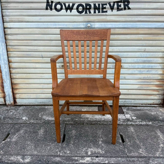 【1940-50年代】ビンテージ アームチェア アメリカン雑貨 木製 椅子 店舗什器 #2588
