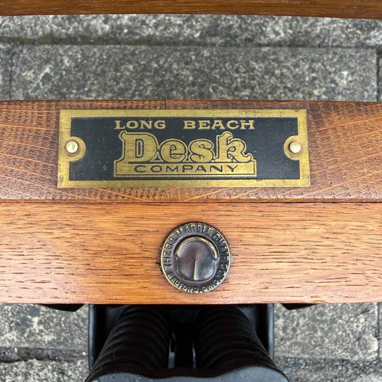 【1940-50年代】ビンテージ デスクチェア アメリカン雑貨 店舗什器 ウッドチェア 椅子 #2589