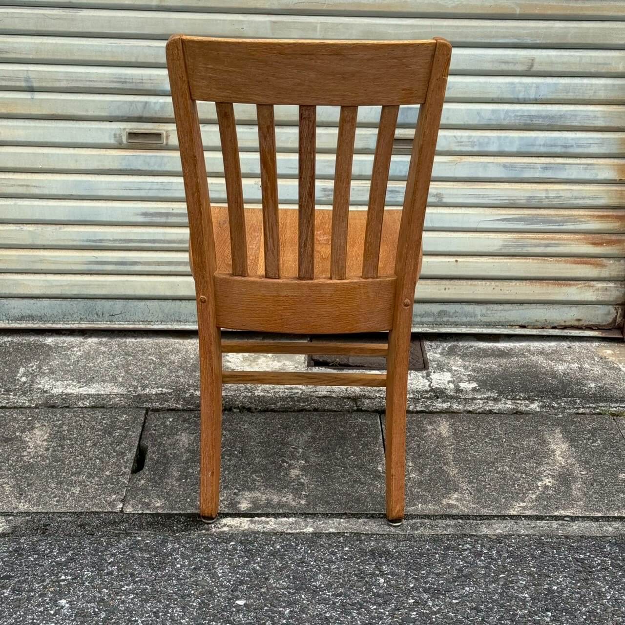 【1980-90年代】ビンテージ ダイニングチェア アメリカン雑貨 店舗什器 無垢材 木製椅子 #2585