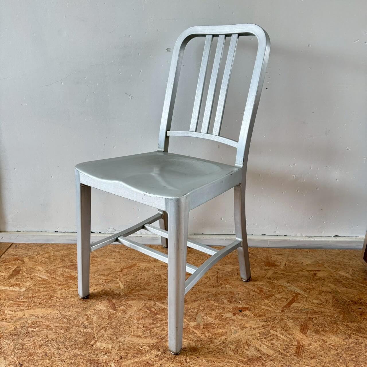 【1990-2000年代】EMECO エメコチェア アメリカン雑貨 店舗什器 椅子 アルミチェア #2475-1