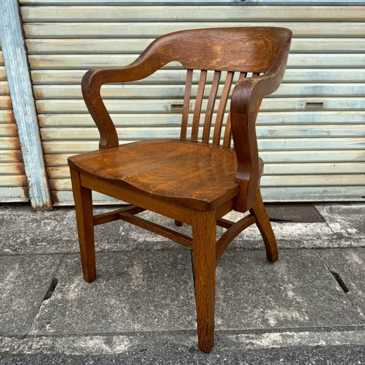 【1940-50年代】ビンテージ アームチェア アメリカン雑貨 店舗什器 ウッドチェア 椅子 #2587