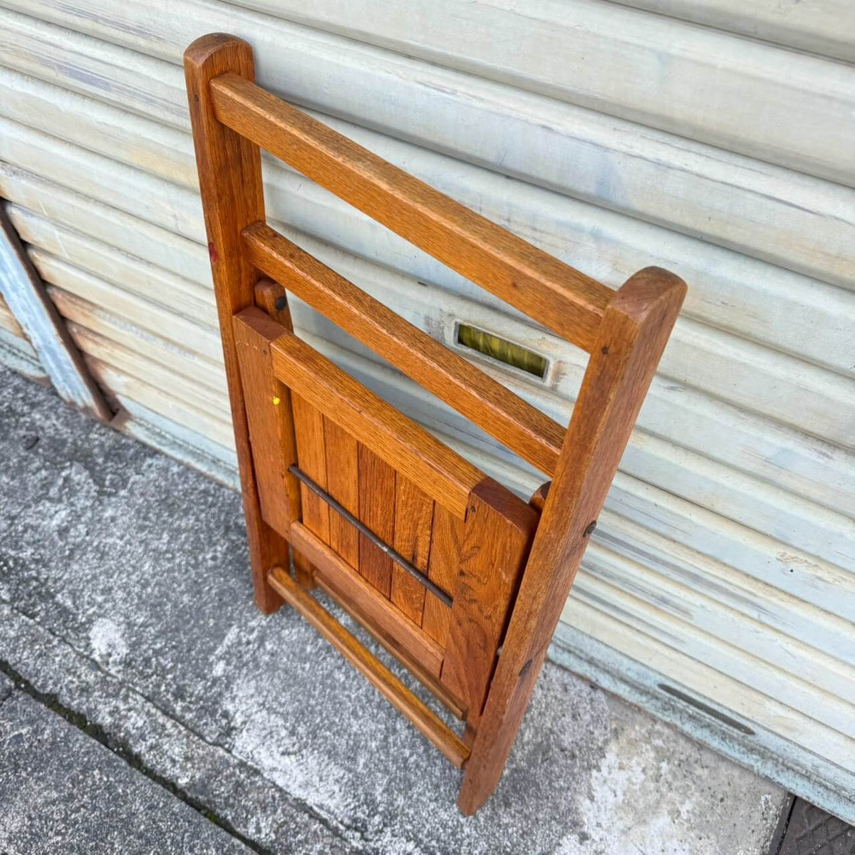 【1950年代】ビンテージ フォールディングチェア アメリカン雑貨 店舗什器 木製 折りたたみ 椅子 #2812-2