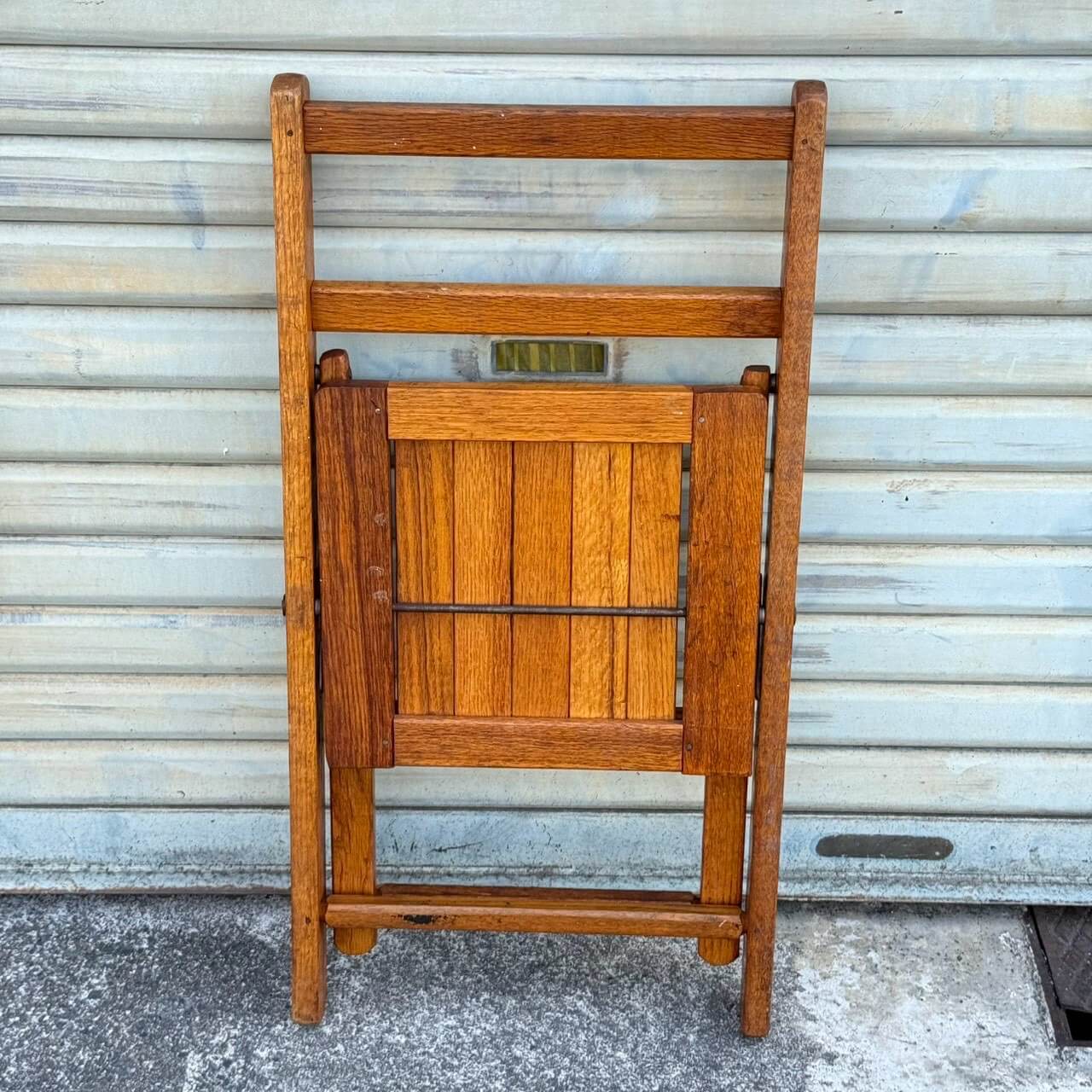 【1950年代】ビンテージ フォールディングチェア アメリカン雑貨 店舗什器 木製 折りたたみ 椅子 #2812-1