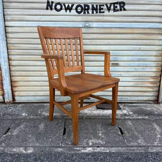 【1940-50年代】ビンテージ アームチェア アメリカン雑貨 木製 椅子 店舗什器 #2588