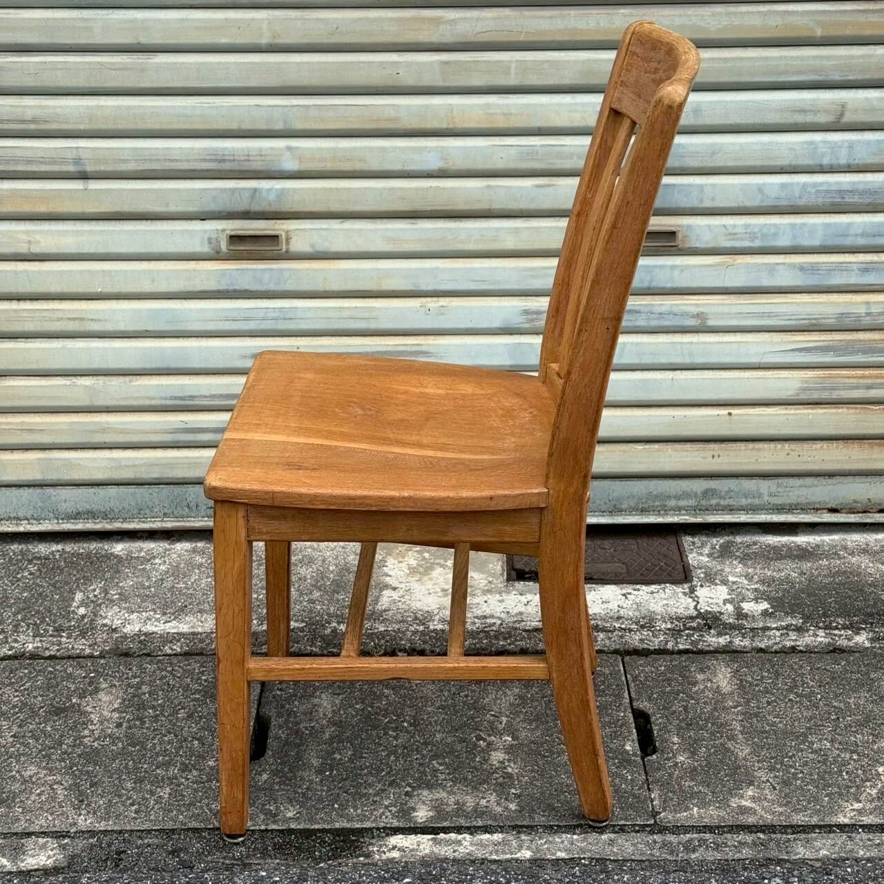 【1980-90年代】ビンテージ ダイニングチェア アメリカン雑貨 店舗什器 無垢材 木製椅子 #2585