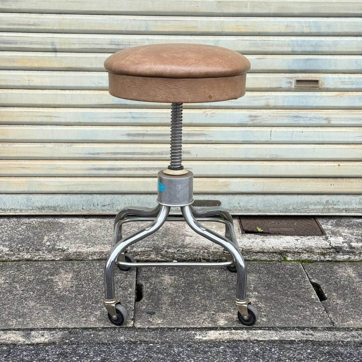 【1960-70年代】ビンテージ スツール アメリカン雑貨 店舗什器 ガレージ PEDIGO クローム #2756