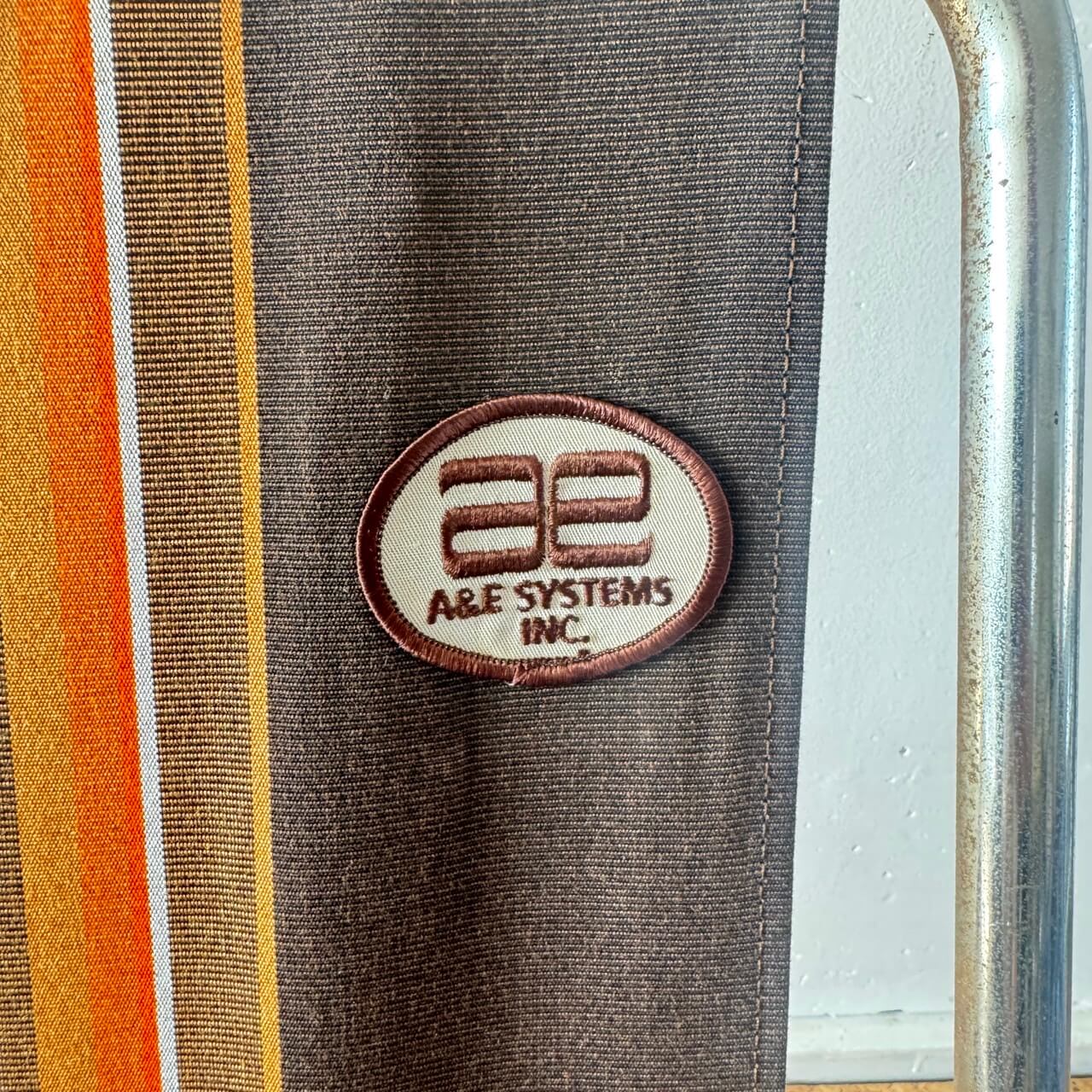 【1970-80年代】ビンテージ A&E SYSTEMS フォールディングチェア アメリカン雑貨 折りたたみ椅子 キャンプ #2234-1