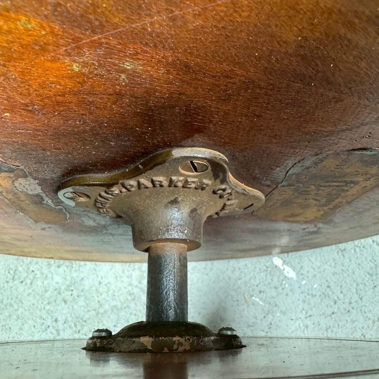 #2263【1920-40年代】ビンテージ ウッドスツール / ピアノスツール チェア アメリカ