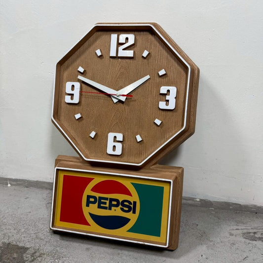 #2351【1980年代】ビンテージ PEPSI ウォールクロック / ペプシ 時計 アメリカ