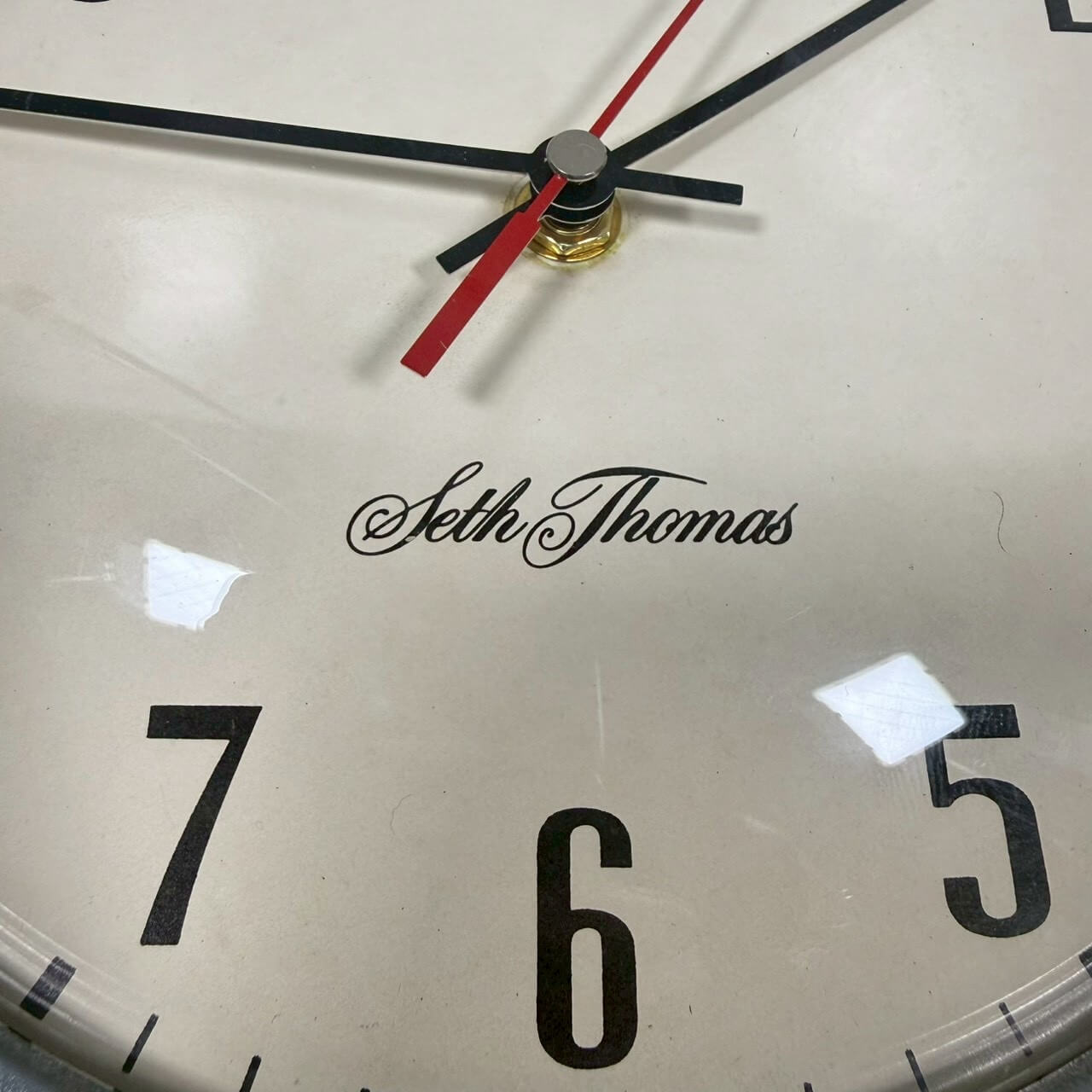 【1970-80年代】ビンテージ Seth Thomas セストーマス ウォールクロック / 壁掛け時計 アメリカ #2284