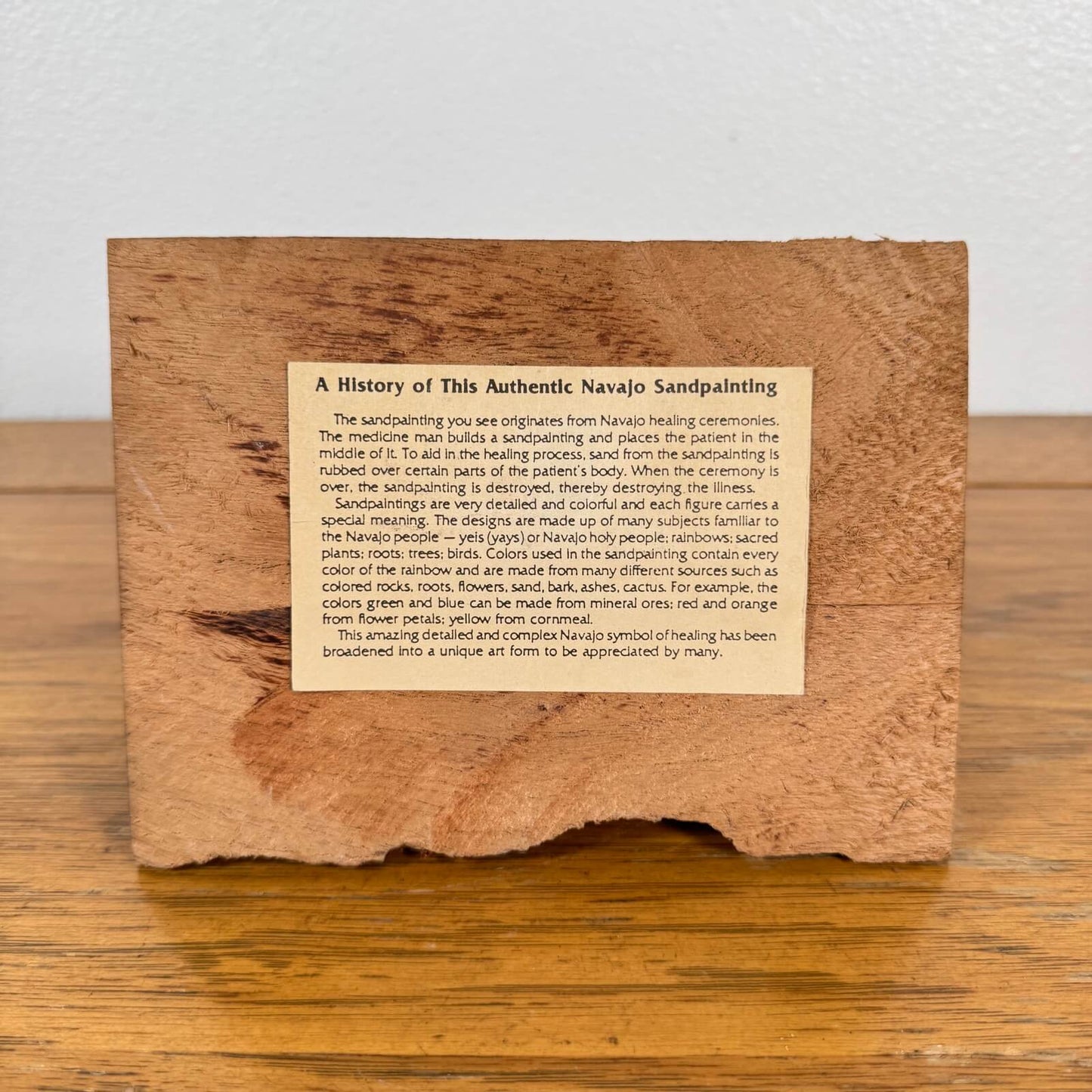 #1689 ナバホ族 サンドペインティング クロック 時計