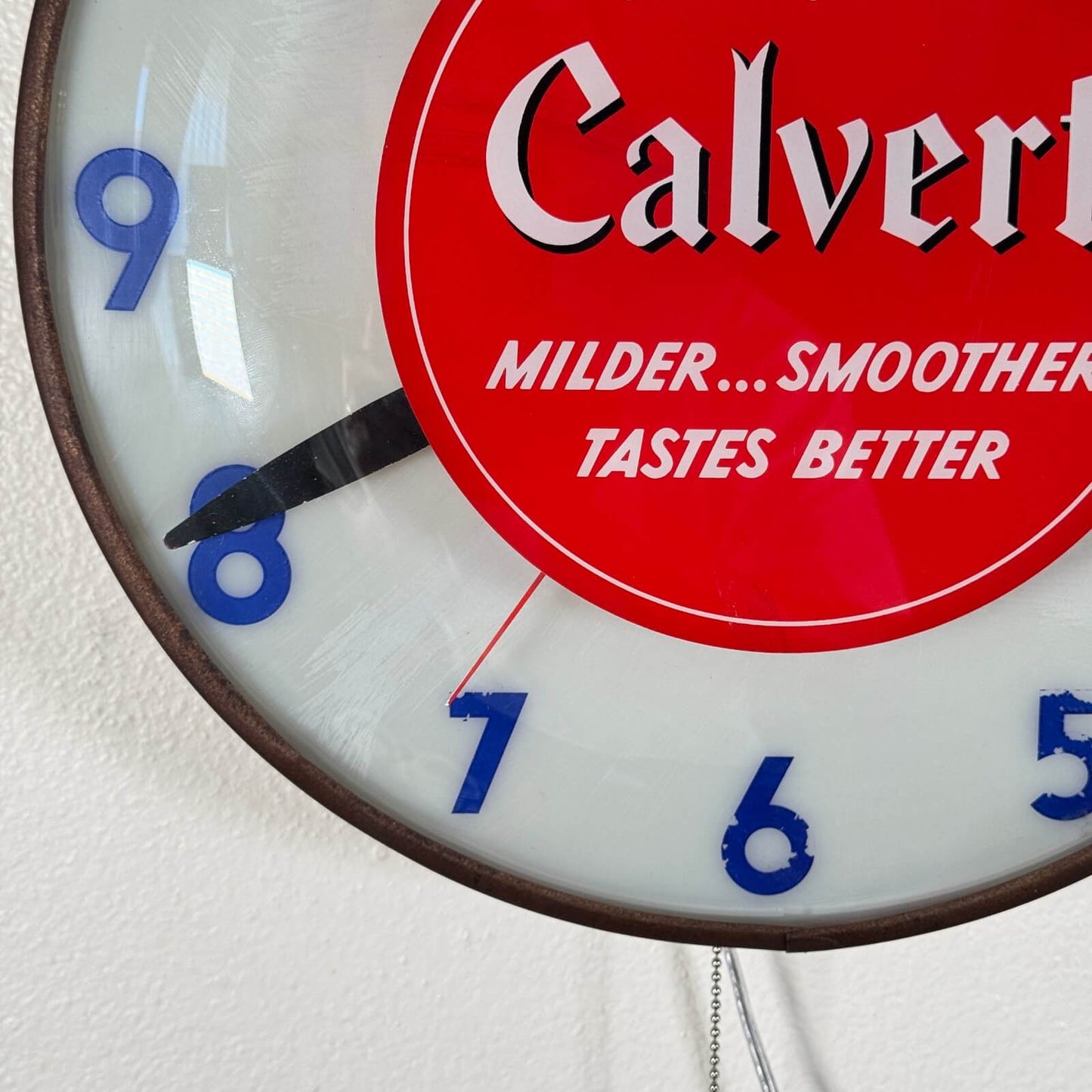 #2101 ビンテージ 掛け時計 Calvert ライト付き時計