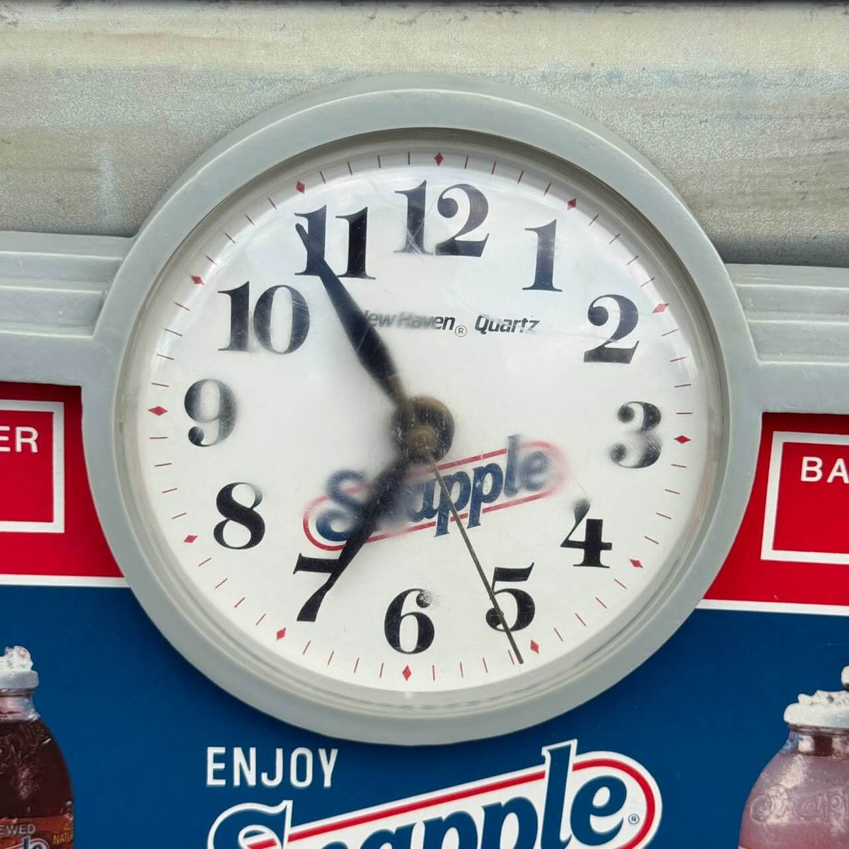 【1990年代】ビンテージ 時計 アメリカン雑貨 店舗什器 SNAPPLE スナップル ベースボール #2803
