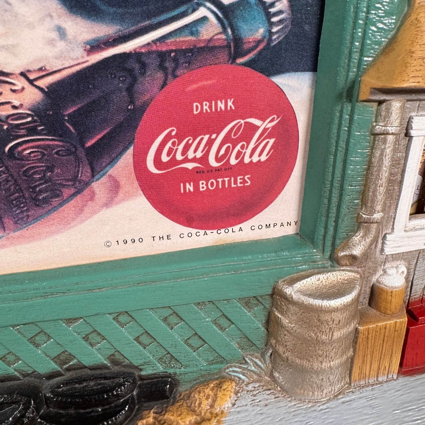 【1995年】ビンテージ Coca-Cola（コカコーラ） ウォールクロック / 掛け時計 アドバタイジング 箱付き アメリカ #1743