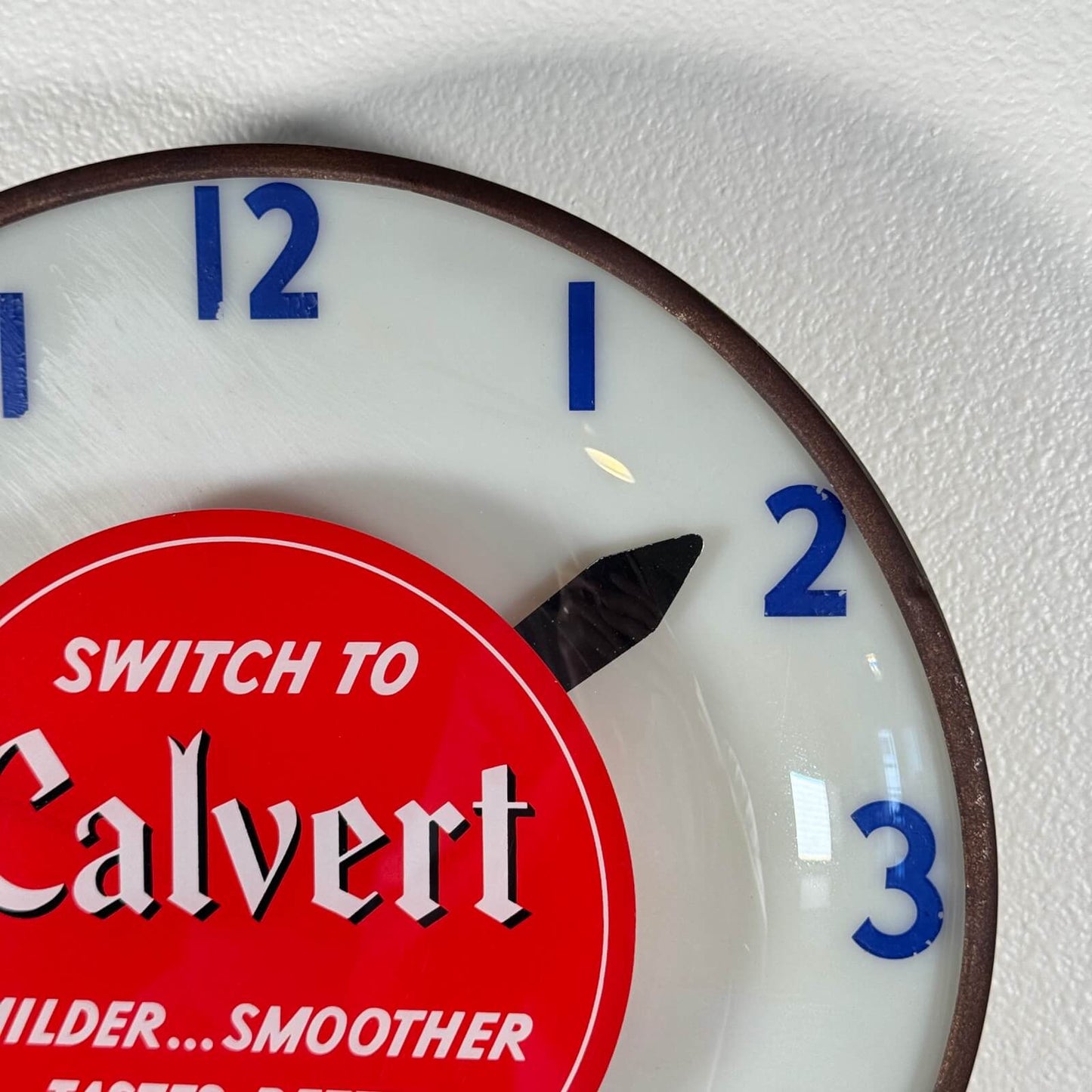#2101 ビンテージ 掛け時計 Calvert ライト付き時計