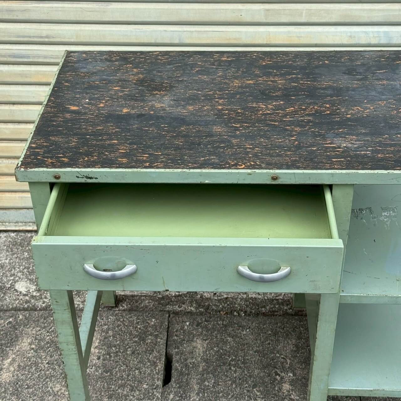 【1950〜60年代】ビンテージ ワークテーブル アメリカン雑貨 店舗什器 作業台 メディカル #2418-1