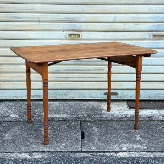 【1920-30年代】ビンテージ フォールディングテーブル アメリカン雑貨 店舗什器 PARIS MFG 折りたたみ 木製 #2814