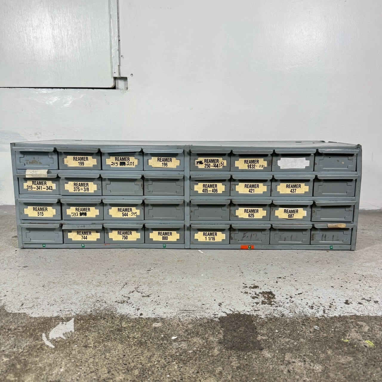 【1960-70年代】ビンテージ パーツキャビネット アメリカン雑貨 店舗什器 Hallowell 多段収納 引き出し #2301-3