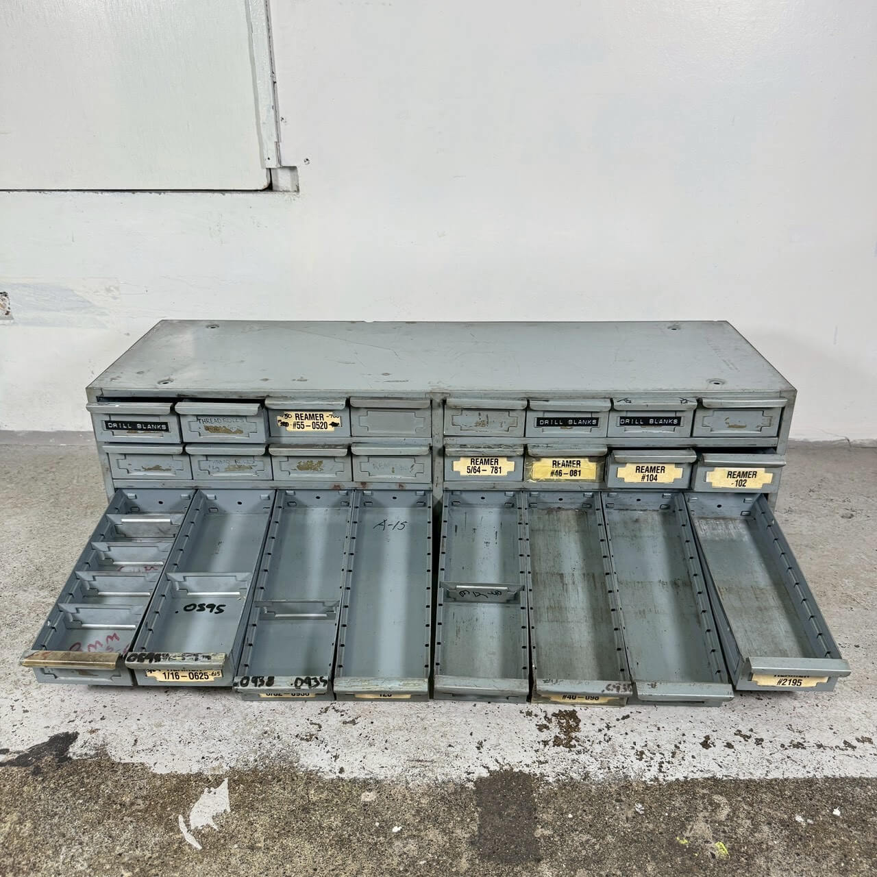 【1960-70年代】ビンテージ パーツキャビネット アメリカン雑貨 店舗什器 Hallowell 多段収納 引き出し #2301-5