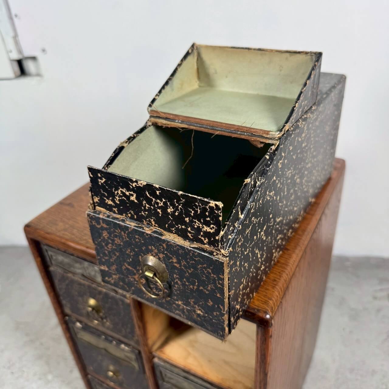 #2354【1910-20年代】アンティーク Globe Wernicke パーツキャビネット / 収納ケース アメリカ